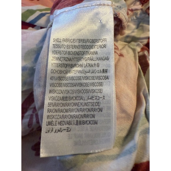 FARM Rio Red and Cream Wide Leg Pants - Picture 7 of 7